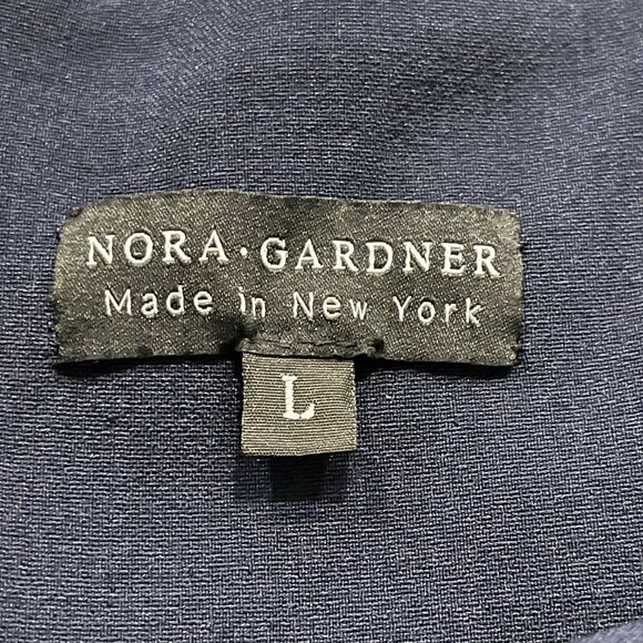 Nora Gardner Contrast Waistband Pinto Midi Dress - /Navy Multi - L - Picture 4 of 5